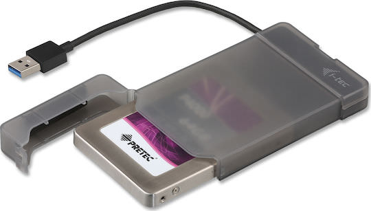 i-tec Mysafe Easy Θήκη για Σκληρό Δίσκο 2.5" SATA III με σύνδεση USB3.0 σε Διάφανο χρώμα - Image 1