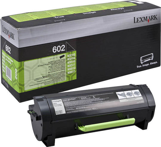 Lexmark 602 Γνήσιο Toner Laser Εκτυπωτή Μαύρο Return Program 2500 Σελίδων 60F2000 - Image 1