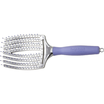 Olivia Garden Fingerbrush Large Βούρτσα Μαλλιών Μαύρη