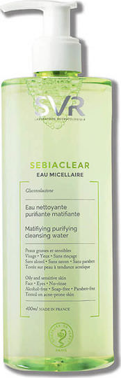 SVR Laboratoire Dermatologique Sebiaclear Υγρό Καθαρισμού Προσώπου για Ακνεϊκές Επιδερμίδες 400ml - Image 1
