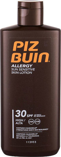 Piz Buin Allergy Αδιάβροχη Αντηλιακή Λοσιόν για το Σώμα SPF30 200ml - Image 1