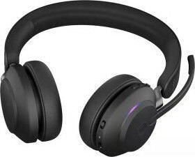 Jabra Evolve2 65 VOIP Headset Link380c UC Stereo Desk Stand Black (26599-989-889) - Image 1