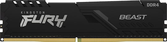 Kingston Fury Beast DDR4 με Module 1x8GB και Ταχύτητα 3200 για Desktop - Image 1