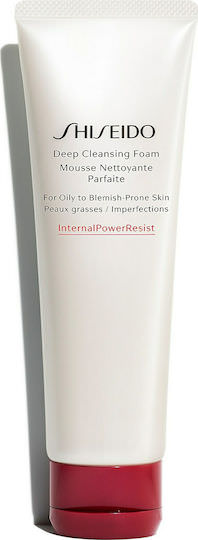 Shiseido Deep Cleansing Foam Oily To Blemish Prone Skin Αφρός Καθαρισμού Προσώπου για Ακνεϊκές Επιδερμίδες 125ml - Image 1