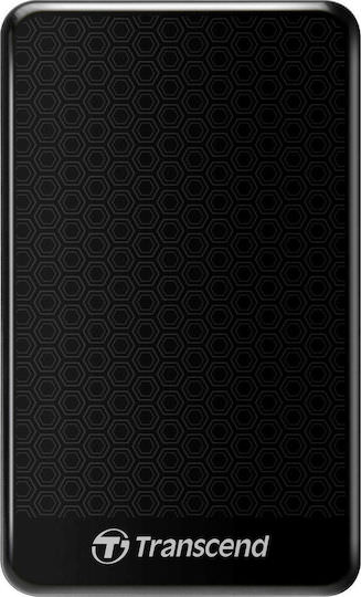 Transcend StoreJet 25A3 USB 3.0 Εξωτερικός HDD 2TB 2.5" Μαύρο - Image 1