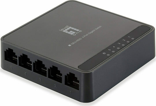 Level One GEU-0522 Unmanaged L2 Switch με 5 Θύρες Gigabit (1Gbps) Ethernet - Image 1
