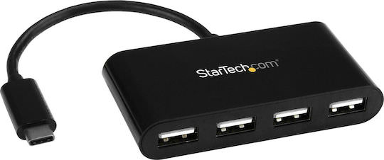 StarTech USB 2.0 Hub 4 Θυρών με σύνδεση USB-C - Image 1