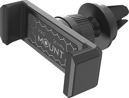Celly AirVent Holder Βάση Κινητού Αυτοκινήτου 6.5" - 6.5" με Ρυθμιζόμενα Άγκιστρα Μαύρη - Image 1