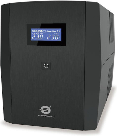 Conceptronic ZEUS03EMP UPS Line-Interactive 1200VA 720W με 5 Πρίζες - Image 1