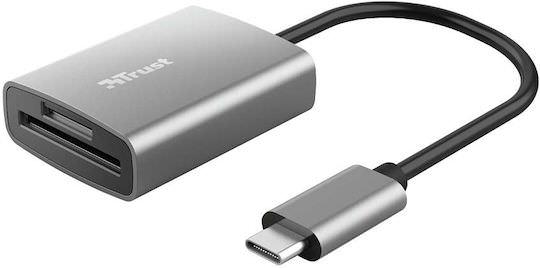 Trust Dalyx Fast Card Reader Type-C για SD Ασημί - Image 1