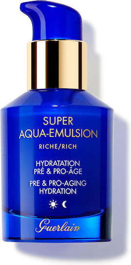 Guerlain Super Aqua Emulsion Rich Ενυδατικό & Αντιγηραντικό Γαλάκτωμα Προσώπου με Πρεβιοτικά & Προβιοτικά 50ml - Image 1