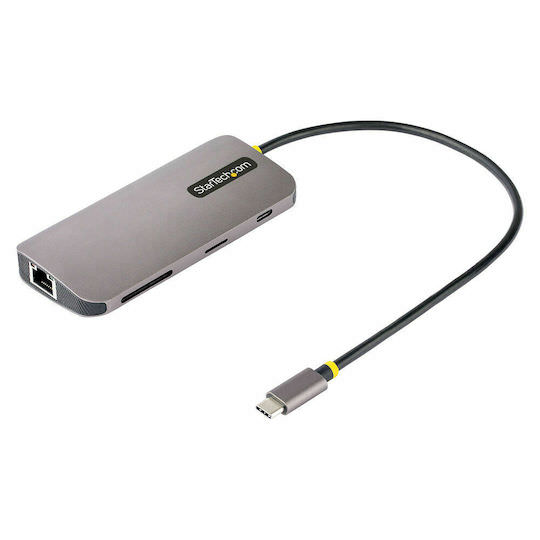 StarTech USB-C Docking Station με HDMI 4K PD Ethernet Γκρι (MUB453310) - Image 1