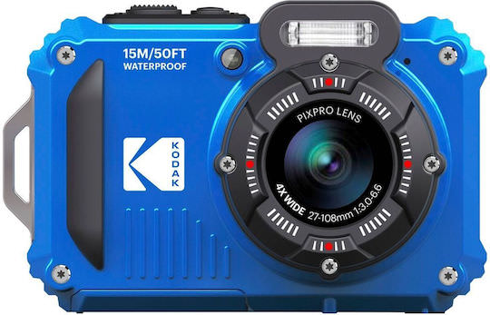 Kodak WPZ2 Compact Φωτογραφική Μηχανή 16MP Οπτικού Ζουμ 4x με Οθόνη 2.7" και Ανάλυση Video Full HD (1080p) Μπλε - Image 1