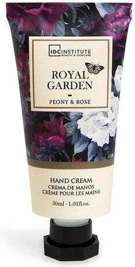IDC Institute Royal Garden Peony & Rose Ενυδατική Κρέμα Χεριών 30ml - Image 1
