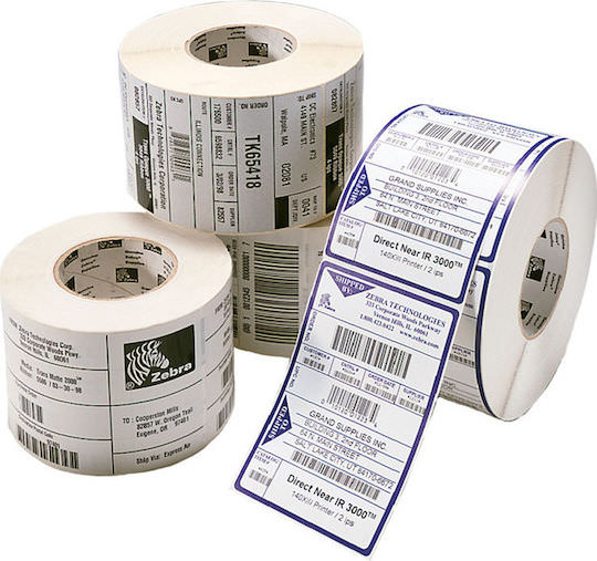 Zebra Z-Select 2000T 3006322 475 Αυτοκόλλητες Ετικέτες σε Ρολό για Εκτυπωτή Ετικετών 102x152mm - Image 1