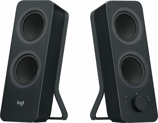 Logitech Z207 Ασύρματα Ηχεία Υπολογιστή 2.0 με Bluetooth και Ισχύ 10W σε Μαύρο Χρώμα - Image 1