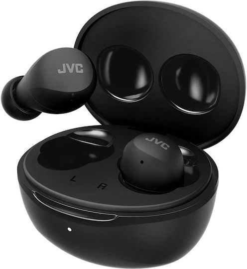 JVC Gumy Mini HA-A6T In-ear Bluetooth Handsfree Ακουστικά με Αντοχή στον Ιδρώτα και Θήκη Φόρτισης Μαύρα - Image 1