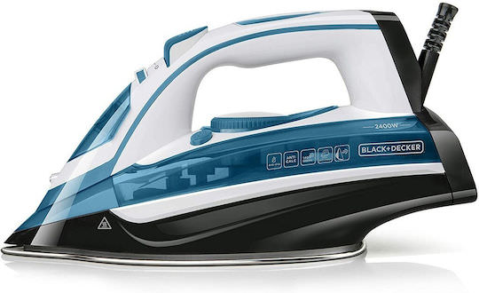 Black & Decker BXIR2402E Σίδερο Ατμού 2400W με Ανοξείδωτη Πλάκα και Συνεχόμενη Παροχή Ατμού 30gr/min - Image 1