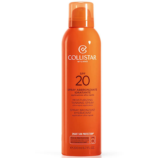 Collistar Moisturizing Tanning Spray Αδιάβροχη Αντηλιακή Λοσιόν για το Σώμα SPF20 σε Spray 200ml - Image 1