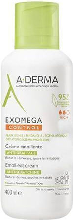 A-Derma Exomega Control Emollient Cream Ενυδατική Κρέμα Ανάπλασης για Ξηρές/Πολύ Ξηρές & Ευαίσθητες Επιδερμίδες 400ml - Image 1