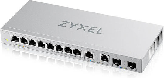 Zyxel XGS1010-12-ZZ0102F v2 Unmanaged L2 Switch με 8 Θύρες Gigabit (1Gbps) Ethernet και 2 SFP Θύρες - Image 1