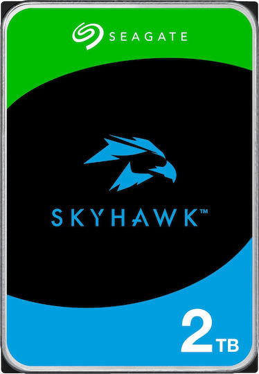 Seagate SkyHawk +Rescue 2TB HDD Σκληρός Δίσκος 3.5" SATA III με 256MB Cache για Desktop / Καταγραφικό - Image 1