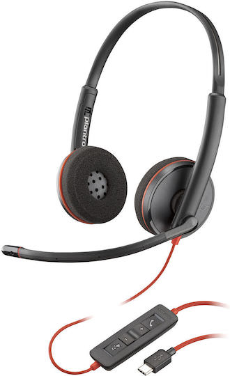 Poly Blackwire 3220 On Ear Multimedia Ακουστικά με μικρόφωνο και σύνδεση USB-A / USB-C - Image 1