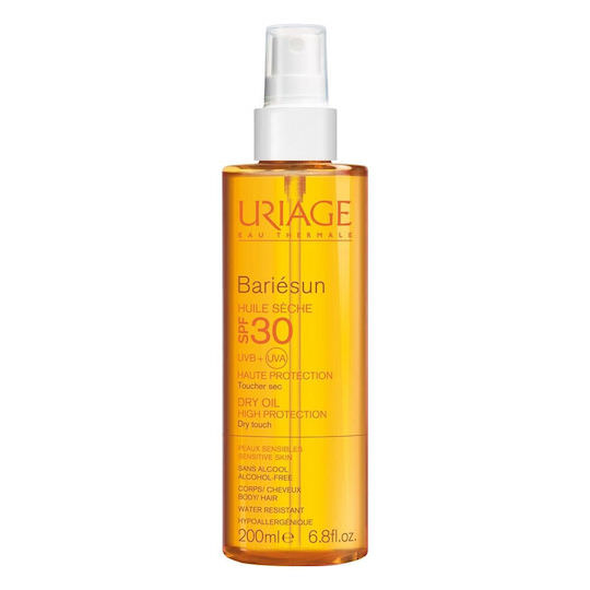 Uriage Bariesun Dry Oil Αδιάβροχο Αντηλιακό Λάδι για το Σώμα SPF30 σε Spray 200ml - Image 1