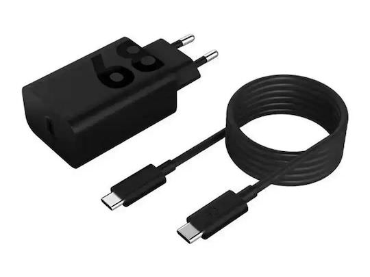 Lenovo Φορτιστής με Θύρα USB-C και Καλώδιο USB-C - USB-C 68W Μαύρος (ZG38C05739) - Image 1