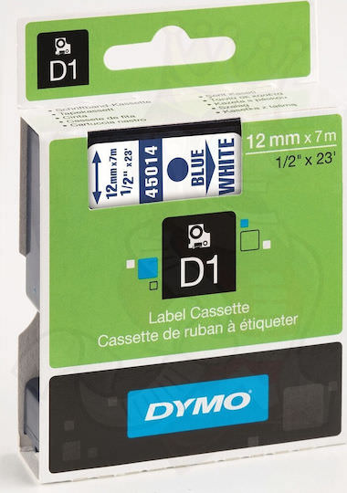 Dymo 45014 Ταινία Ετικετογράφου 7m x 12mm σε Λευκό Χρώμα - Image 1