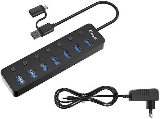 Equip USB 3.0 Hub 7 Θυρών με σύνδεση USB-A / USB-C - Image 1