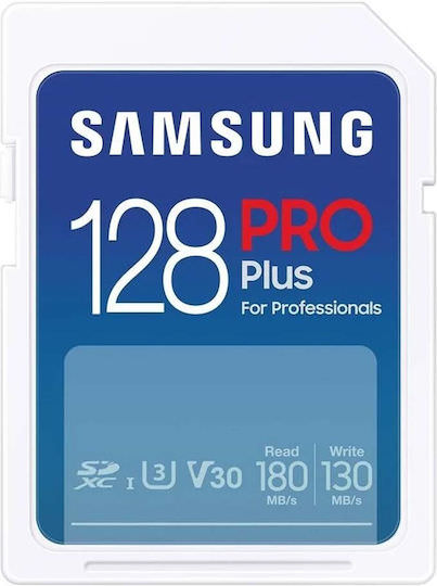 Samsung PRO Plus Full Size SDXC 128GB Class 10 U3 V30 UHS-I - Image 1