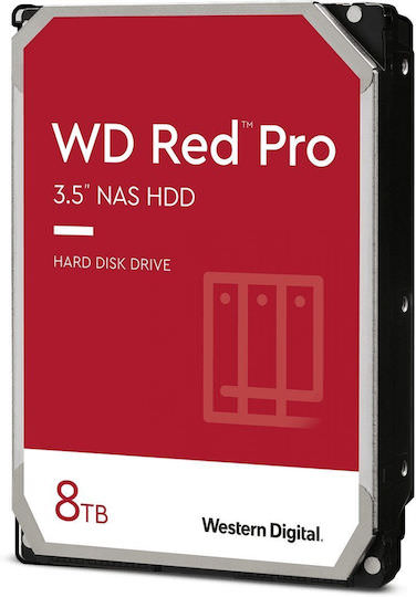 Western Digital Red Pro 8TB HDD Σκληρός Δίσκος 3.5" SATA III 7200rpm με 256MB Cache για NAS - Image 1