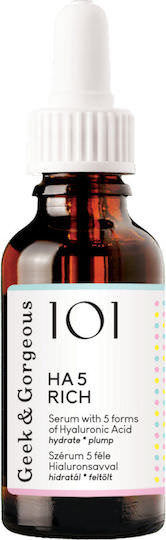 Geek & Gorgeous Ha 5 Rich Hyaluronic Acids Serum 30 Ml Ορός 5 Μορφές Υαλουρονικού Οξέος - Image 1