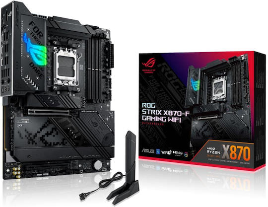 Asus ROG STRIX X870-F GAMING WIFI Motherboard ATX με AMD AM5 Socket 90MB1IV0-M0EAY0 - Image 1