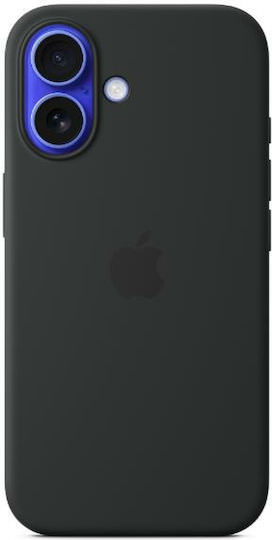 Apple Silicone Case with MagSafe Back Cover Σιλικόνης Μαύρο (iPhone 16) - Image 1