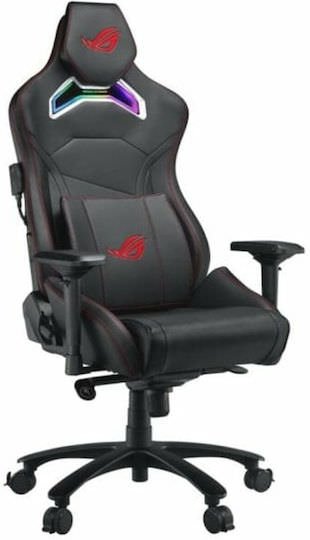 Asus ROG Chariot Καρέκλα Gaming Δερματίνης με Ρυθμιζόμενα Μπράτσα Μαύρη - Image 1