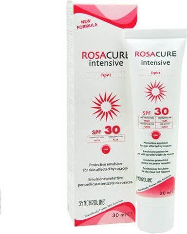 Synchroline Rosacure Intensive Γαλάκτωμα Προσώπου Ημέρας με SPF30 για Ενυδάτωση & Ερυθρότητα με Υαλουρονικό Οξύ 30ml - Image 1