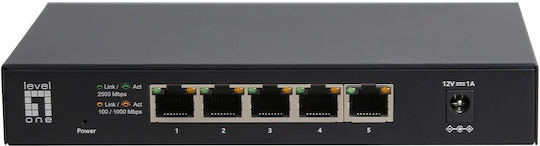Level One GEU-0525 Unmanaged L2 Switch με 5 Θύρες Ethernet - Image 1