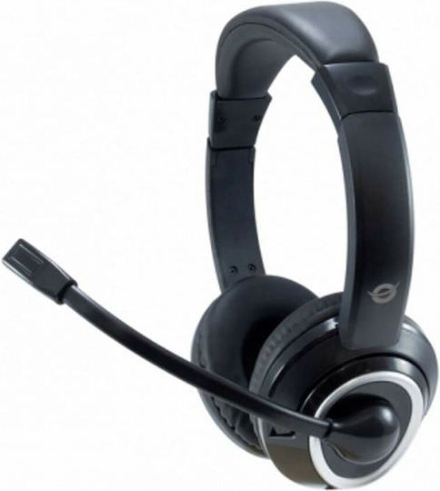 Conceptronic A On Ear Multimedia Ακουστικά με μικρόφωνο και σύνδεση 3.5mm Jack - Image 1