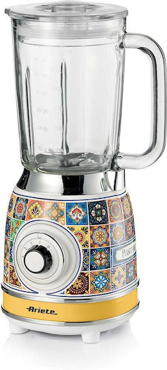 Ariete Positano Μπλέντερ για Smoothies με Γυάλινη Κανάτα 1.5lt 1000W Πολύχρωμο - Image 1