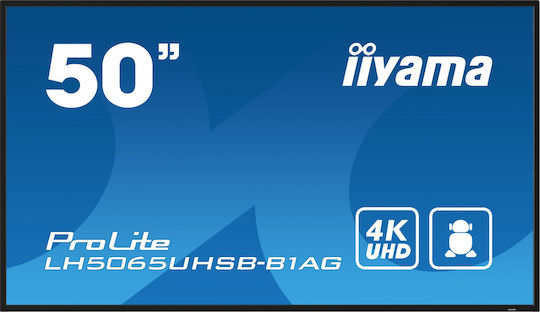 Iiyama LH5065UHSB-B1AG Public Display VA 4K UHD 50" - Image 1