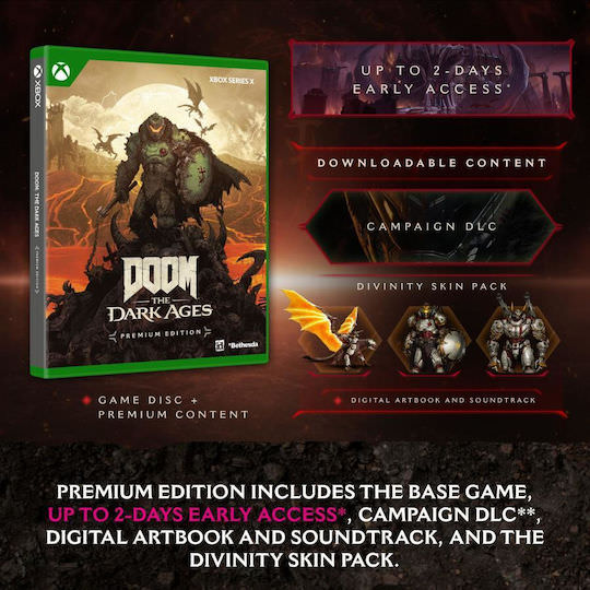 Doom the Dark Ages Premium Edition Xbox Series X Game - Image 1