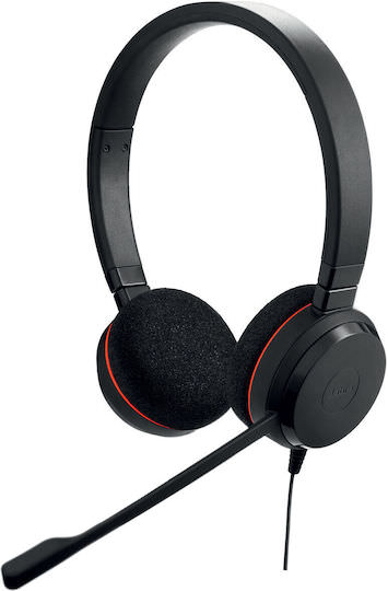 Jabra Evolve 20 On Ear Multimedia Ακουστικά με μικρόφωνο και σύνδεση USB-A / USB-C - Image 1