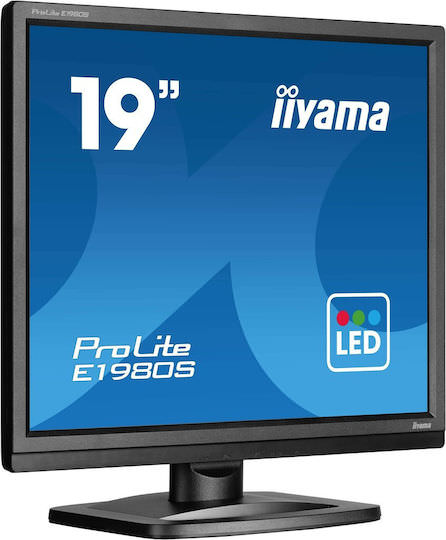 Iiyama ProLite E1980S-B1 TN Monitor 19" 1280x1024 με Χρόνο Απόκρισης 3ms GTG - Image 1
