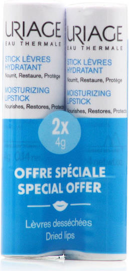 Uriage Promo Moisturizing Lipstick 2x4gr Ενυδατικό Στικ Αφυδατωμένα Χείλη - Image 1