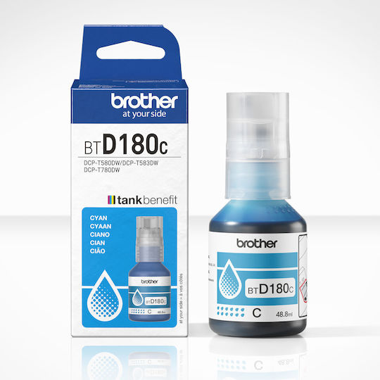 Brother BTD180C Γνήσιο Μελάνι Εκτυπωτή InkJet Κυανό - Image 1