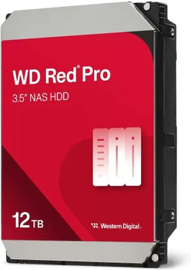 Western Digital Red Pro 12TB HDD Σκληρός Δίσκος 3.5" SATA III 7200rpm με 256MB Cache για NAS - Image 1