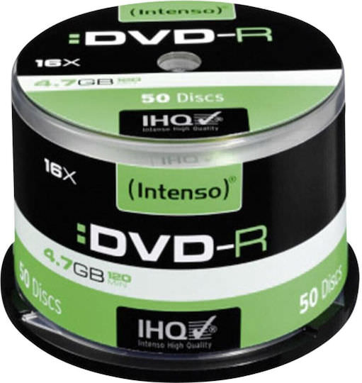 Intenso Εγγράψιμα DVD-R 16x 4.7GB Cake Box 50τμχ - Image 1