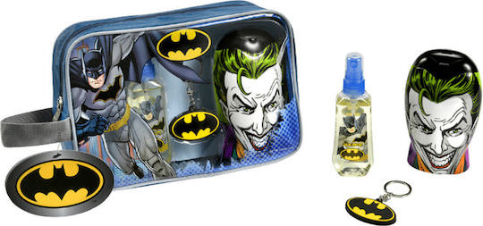 Lorenay Παιδικό Σετ Eau de Toilette Batman & Joker 90ml με Shower Gel 300ml & Μπρελόκ - Image 1